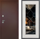 Дверь Дверной континент Рубикон Медь Дизайн ФЛ-Тиффани Зеркало Белое дерево в Балашихе