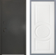 Дверь Заводские двери Эталон 3к антик серебро Неаполь Лофт белый в Балашихе