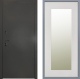 Дверь Заводские двери Эталон 3к антик серебро Зеркало Модерн Белый софт в Балашихе