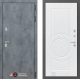 Входная металлическая Дверь Лабиринт (LABIRINT) Бетон 23 Белый софт в Балашихе