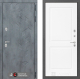 Входная металлическая Дверь Лабиринт (LABIRINT) Бетон 11 Белый софт в Балашихе