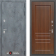 Входная металлическая Дверь Лабиринт (LABIRINT) Бетон 03 Орех бренди в Балашихе