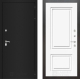 Входная металлическая Дверь Лабиринт (LABIRINT) Classic шагрень черная 26 Белый (RAL-9003) в Балашихе
