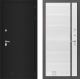 Дверь Лабиринт (LABIRINT) Classic шагрень черная 22 Белый софт в Балашихе