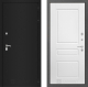 Дверь Лабиринт (LABIRINT) Classic шагрень черная 03 Белый софт в Балашихе