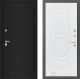 Входная металлическая Дверь Лабиринт (LABIRINT) Classic шагрень черная 23 Белый софт в Балашихе