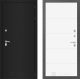 Входная металлическая Дверь Лабиринт (LABIRINT) Classic шагрень черная 13 Белый софт в Балашихе