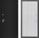 Входная металлическая Дверь Лабиринт (LABIRINT) Classic шагрень черная 06 Сандал белый в Балашихе