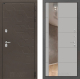 Входная металлическая Дверь Лабиринт (LABIRINT) Смоки Зеркало 19 Грей софт в Балашихе