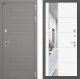 Входная металлическая Дверь Лабиринт (LABIRINT) Формо Зеркало 19 Белый софт в Балашихе