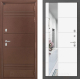 Входная металлическая Дверь Лабиринт (LABIRINT) Термо Лайт Зеркало 19 Белый софт в Балашихе