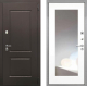 Входная металлическая Дверь Интекрон (INTECRON) Кампо ФЛЗ-120-М Зеркало Белый матовый в Балашихе