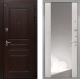 Входная металлическая Дверь Интекрон (INTECRON) Брайтон Тиковое Дерево ФЛЗ-516 Зеркало Сосна белая в Балашихе