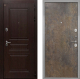 Входная металлическая Дверь Интекрон (INTECRON) Брайтон Тиковое Дерево Гладкая Гранж в Балашихе