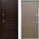 Входная металлическая Дверь Интекрон (INTECRON) Брайтон Тиковое Дерево Гладкая шпон Венге коричневый в Балашихе