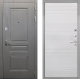 Входная металлическая Дверь Интекрон (INTECRON) Брайтон Графит ФЛ-316 Белый ясень в Балашихе