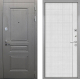 Входная металлическая Дверь Интекрон (INTECRON) Брайтон Графит В-07 с молдингом Лофт белый в Балашихе