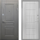 Входная металлическая Дверь Интекрон (INTECRON) Брайтон Графит ФЛ-39 Сандал белый в Балашихе