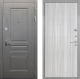 Входная металлическая Дверь Интекрон (INTECRON) Брайтон Графит В-07 с молдингом Сандал белый в Балашихе