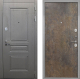 Входная металлическая Дверь Интекрон (INTECRON) Брайтон Графит Гладкая Гранж в Балашихе