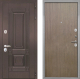 Входная металлическая Дверь Интекрон (INTECRON) Италия Гладкая шпон Венге коричневый в Балашихе
