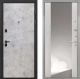 Входная металлическая Дверь Интекрон (INTECRON) Профит Black Мрамор Светлый ФЛЗ-516 Зеркало Сосна белая в Балашихе