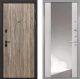 Входная металлическая Дверь Интекрон (INTECRON) Профит Black Дуб Турин ФЛЗ-516 Зеркало Сосна белая в Балашихе