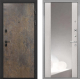 Входная металлическая Дверь Интекрон (INTECRON) Профит Black Гранж ФЛЗ-516 Зеркало Сосна белая в Балашихе