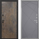 Входная металлическая Дверь Интекрон (INTECRON) Профит Black Гранж Лучи-М Графит софт в Балашихе