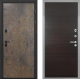 Входная металлическая Дверь Интекрон (INTECRON) Профит Black Гранж Гладкая Эковенге поперечный в Балашихе