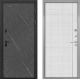 Входная металлическая Дверь Интекрон (INTECRON) Профит Black Гранит Лава Оникс В-07 с молдингом Лофт белый в Балашихе