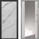 Входная металлическая Дверь Интекрон (INTECRON) Гектор Мрамор Арктик ФЛЗ-516 Зеркало Сосна белая в Балашихе