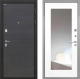 Входная металлическая Дверь Интекрон (INTECRON) Гектор Эковенге ФЛЗ-120-М Зеркало Белый матовый в Балашихе