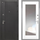 Дверь Интекрон (INTECRON) Олимпия Black 4К ФЛЗ-120-М Зеркало Белый матовый в Балашихе