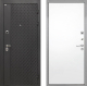 Входная металлическая Дверь Интекрон (INTECRON) Олимпия Black 4К Гладкая Силк Сноу в Балашихе