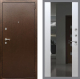 Входная металлическая Дверь Рекс (REX) 1А Медный Антик СБ-16 Зеркало Белый ясень в Балашихе