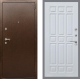 Входная металлическая Дверь Рекс (REX) 1А Медный Антик FL-33 Белый ясень в Балашихе