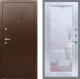 Входная металлическая Дверь Рекс (REX) 1А Медный Антик Зеркало Пастораль Сандал белый в Балашихе