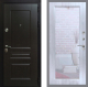 Входная металлическая Дверь Рекс (REX) Премиум-Н Зеркало Пастораль Сандал белый в Балашихе