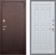 Входная металлическая Дверь Рекс (REX) 2 Медный Антик FL-33 Белый ясень в Балашихе