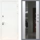 Входная металлическая Дверь Рекс (REX) 5 Белая Шагрень СБ-16 Зеркало Белый ясень в Балашихе