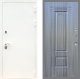 Входная металлическая Дверь Рекс (REX) 5 Белая Шагрень FL-2 Сандал грей в Балашихе