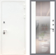Входная металлическая Дверь Рекс (REX) 5 Белая Шагрень СБ-16 Зеркало Силк Сноу в Балашихе