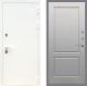 Входная металлическая Дверь Рекс (REX) 5 Белая Шагрень FL-117 Грей софт в Балашихе