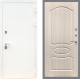 Входная металлическая Дверь Рекс (REX) 5 Белая Шагрень FL-128 Беленый дуб в Балашихе