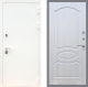 Дверь Рекс (REX) 5 Белая Шагрень FL-128 Лиственница беж в Балашихе