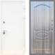 Входная металлическая Дверь Рекс (REX) 5 Белая Шагрень FL-128 Сандал грей в Балашихе