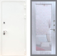 Входная металлическая Дверь Рекс (REX) 5 Белая Шагрень Зеркало Пастораль Сандал белый в Балашихе