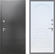 Входная металлическая Дверь Рекс (REX) 2А Серебро Антик FL-128 Белый ясень в Балашихе