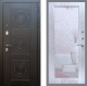 Входная металлическая Дверь Рекс (REX) 10 Зеркало Пастораль Сандал белый в Балашихе